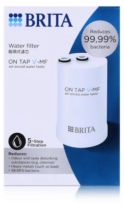 The image shows the packaging of a BRITA water filter.