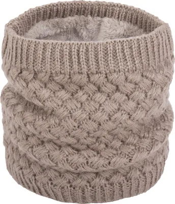 Produktbild von Frauen Mann Mode Soft Thermal Wollgarn Kragen Winter Kreis Hals Schal, Farbe: Khaki