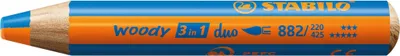 Produktbild von STABILO Multitalentstift woody 3 in 1 duo orange/mittelblau
