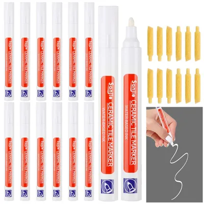 Imagen del producto de Varillas de sellado blancas, 12 unidades, impermeables, para reparación de baldosas