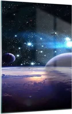 Produktbild von Bilder auf glas - Einteilig - Kosmos Planet - 50x70cm - Glasbilder - Wandbilder - Bilder - Kunstdruck - zum Aufhängen bereit - Wanddekoration aus Glas - Glas Bilder - Wandbild auf Glas - GPA50x70-3575