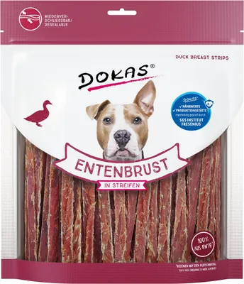 Image de Dokas Hunde Snack magret de canard en lamelles