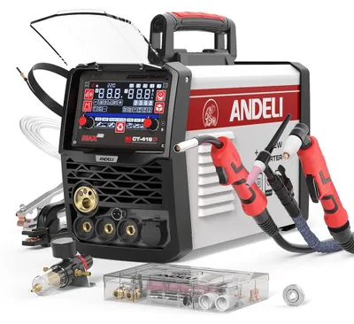 Produktbild von MIG-Schweißgerät - MCT-416P Multiprozess-Inverterschweißgerät - MIG-Puls - HF-TIG - Elektrodenschweißen - Aluminiumschweißen - Halbautomatisch - Schweißen und Schneiden