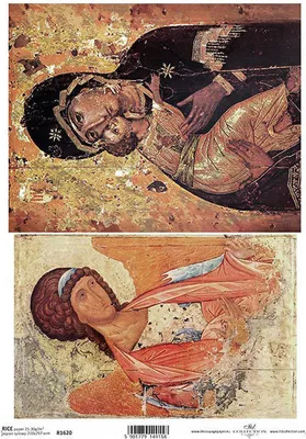 Produktbild von ITD Reispapier Decoupage Bastelpapier, Ikone  A4 R1620