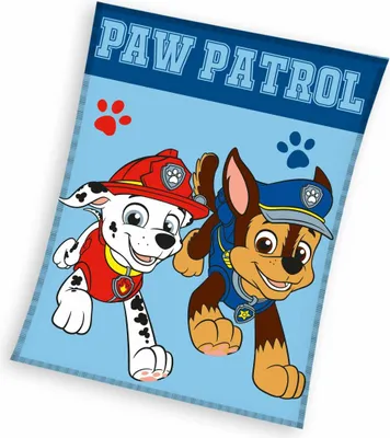 Imagen del producto de Manta de forro polar, 130x170 cm, diseño de cachorros de Paw Patrol