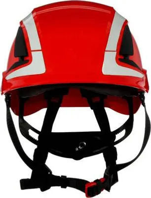 Image de 3M X5005V-CE Casque de protection avec détecteur d'UV, réfléchissant, ventilé Rouge EN 397, EN 12492 (X5005V-CE)