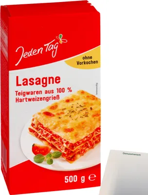 Produktbild von Jeden Tag Lasagne (500g Packung) + usy Block