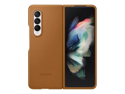 Obrázok produktu pre EF-VF926LAE Samsung Kožený Kryt pre Galaxy Z Fold 3 Camel