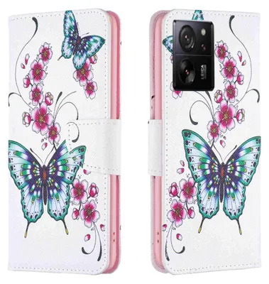 Obrázek produktu pro Pro Xiaomi 13T / 13T Pro Umělá kůže Kniha mobilní telefon pouzdro Motif 4 kryt pouzdro
