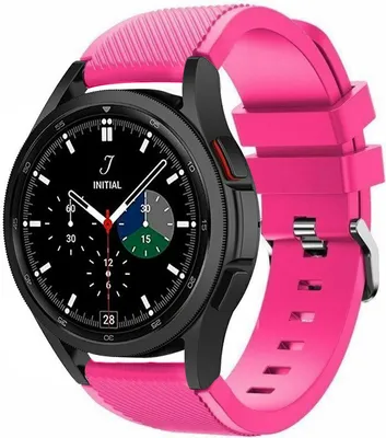 Produktbild von Strap-it Samsung Galaxy Watch 4 Classic 46mm Silikonarmband (Pink)