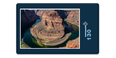 Produktbild von hansepuzzle 17290 - Canyon Puzzle, 130 Teile, Orte, 28,7 x 20,0cm mit hochwertiger Aufbewahrung, Kartonbox und wiederverschließbarem Beutel