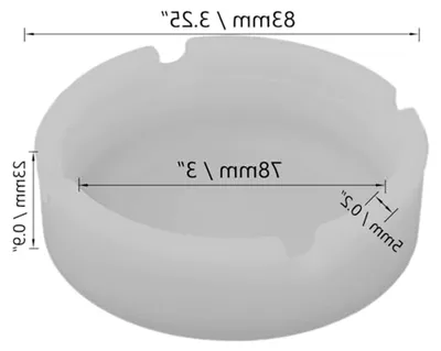 Produktbild von 8 Stücke in 4 Farben Leuchtende Silikon Aschenbecher für hohe Temperaturen
