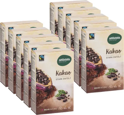 Produktbild von Kakao, stark entölt, 10 x 125 g