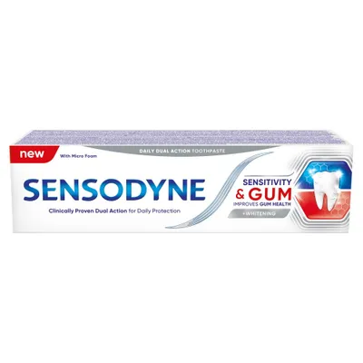 Produktbild von GSK Sensodyne Pasta tun zbw Empfindlichkeit & Zahnfleisch Whitening 75ml