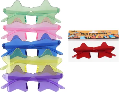 Image de Set carnaval - lunettes en plastique étoiles