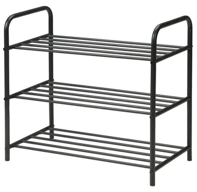 Produktbild von Ambiance Schuh-Organizer, Metall, 56 x 66 x 34 cm, schwarz