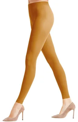 Productafbeelding van FALKE Dames leggings, Pure Matt, fijne kwaliteit, 50 DEN, 1 stuk, geel (Marigold 1227), maat S-M