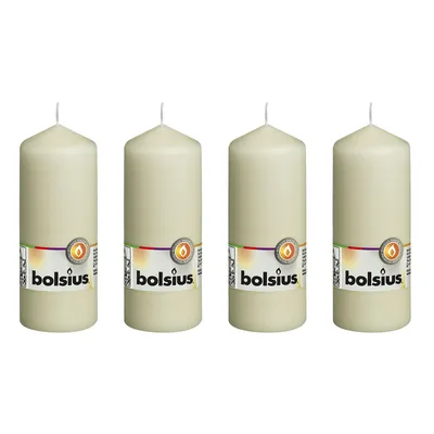 Immagine prodotto di set di 4 candele a colonna - Altezza 15 cm - Diametro 5,8 cm - Avorio