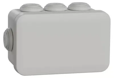 Obrázok produktu pre Schneider Electric Mureva BOX, rozvodná skrinka, 8 vývodiek Ø 20, 105 x 65 x 55 mm ENN05003
