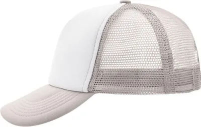 Produktbild von 5 Panel Polyester Mesh Cap white/light-grey, Gr. one size