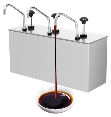 Obrázek produktu pro Dávkovač omáček – nerezová ocel – objem 3 kelímky – 4 litry