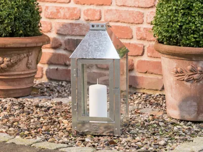 Produktbild von A2 Living Allwetter Laterne Midi verzinkt 42,5 cm Metall Outdoor wetterfest