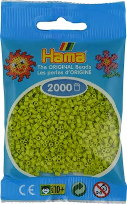 Produktbild von Hama Beutel mit 2000 Mini-Bügelperlen lime