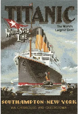 Produktbild von Heritage Kreuzstich Set Aida "Titanic (A)", Zählmuster, NTT368-A, 20,5x29cm