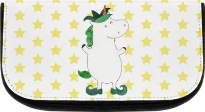 Produktbild von Mr. & Mrs. Panda Organizer Einhorn Joker - Weiß - Geschenk, Unicorn, Make-Up Tasche, kosmetikaufbewahrung, Kosmetiktasche, Kulturtasche, Kasper, Mittelalter, Beauty Bag