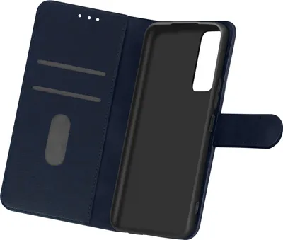 Produktbild von Avizar, Kunstleder-Klappetui mit Standfunktion für Samsung Galaxy A02s, Nachtblau