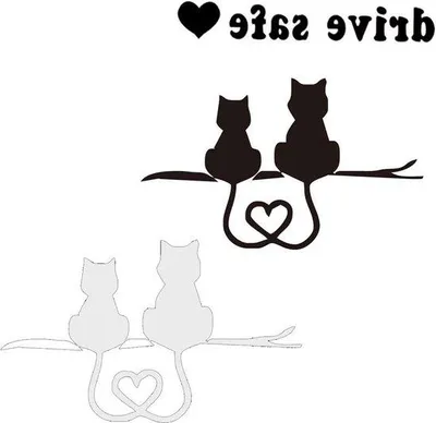 Produktbild von Famanu Autoaufkleber Katzen - 3 lustige Designs