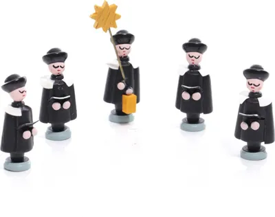 Produktbild von Weihnachtsfiguren 5 Kurrendefiguren klein Höhe ca 3,5cm NEU