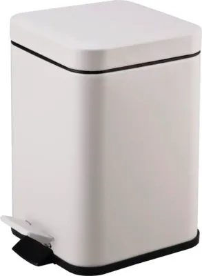 Obrázek produktu pro Odpadkový koš do koupelny nášlapný Basano ACCADIA 3 litry bílý