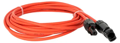 Zdjęcie produktu dla Zestaw kabli Myers Power: czarny (5m) + czerwony (5m), przedłużacz solarny MC4