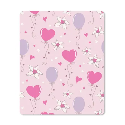 Produktbild von MuchoWow® Mauspad Mousepad Ballon - Muster - Rosa 30x40 cm - Mousepads - Maus Mat - Pad - Mausunterlage - Mausmatten