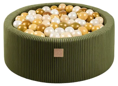 Produktbild von Bällebad 90x30 cm mit 200 geruchlosen 7 cm Bällen, BPA-frei, Bezug mit Reißverschluss
