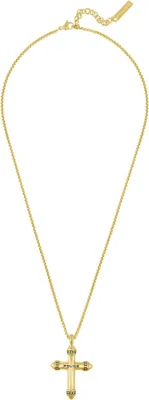 Police PEAGN0078902 Herren-Kette Crossrange Kreuz Goldfarben 1