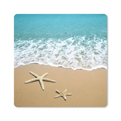 Produktbild von MuchoWow® Mauspad Mousepad Meer - Strand - Seestern 30x30 cm - Mousepads - Maus Mat - Pad - Mausunterlage - Gaming