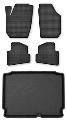 Obrázok produktu pre Vaničkové autokoberce + vaňa kufra pre: Volkswagen Polo V 2009-2017 hatchback 5 ks