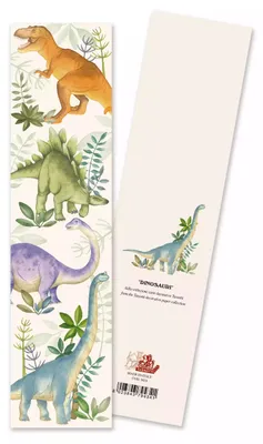 Productafbeelding van Boekmarkering met dinosaurusmotief, 51x202 mm