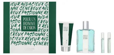 Produktbild von Edt Spray 125ml/Shower Gel 75ml/Le Matin Travel Spray 5ml/Le Soir Travel Spray 5ml Caron Pour Un Homme De Caron Giftset