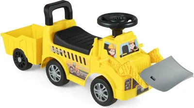 Image de Voiture pour enfants avec remorque et pelle, jaune, rangement