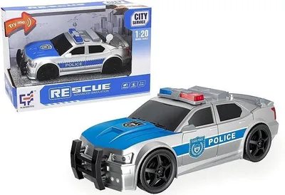 Obrázok produktu pre Svetelné a zvukové policajné auto 1:20