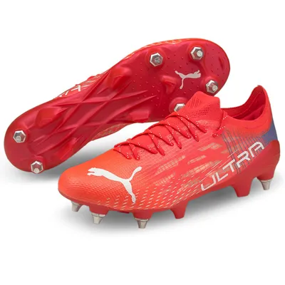 Produktbild von Puma ULTRA 1.3 MxSG Fußballschuhe Erwachsene rot weiß blau Gr 42,5