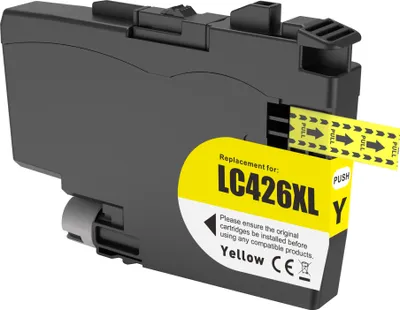 Produktbild von TECHTEK Tinte Ersetzt LC426XLY Kompatibel mit [Brother] MFC-J 4335 DW, MFC-J 4340 DW, MFC-J 4340 DWE Ecopro, MFC-J 4535 DW, MFC-J 4540, MFC-J 4540 DW