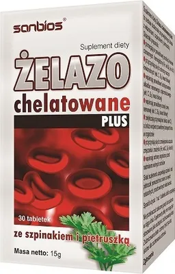 Produktbild von SANBIOS Chelatiertes Eisen Plus 30 Tabletten