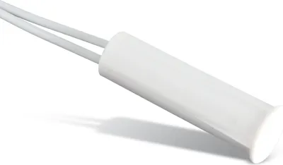 Produktbild von Magnet-Reedkontakt MK-10NC Weiß, Einbau-Ø 10 mm, Einbautiefe 35 mm für Alarmanlagen, Fenster und Türen