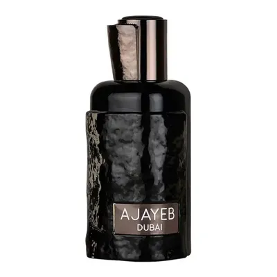 A black bottle of Lattafa Ajayeb Dubai Eau de Parfum unisex 100 ml.