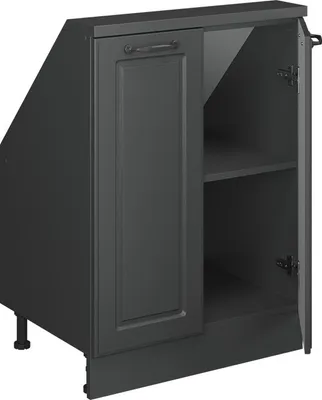 Produktbild von Dachschrägenschrank Vicco Rion Anthrazit Landhaus mit 2 Türen, Model 56105
