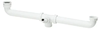 Immagine prodotto di Raccordo per lavabo, bianco, adatto ai lavelli in acciaio inox CORNO PF